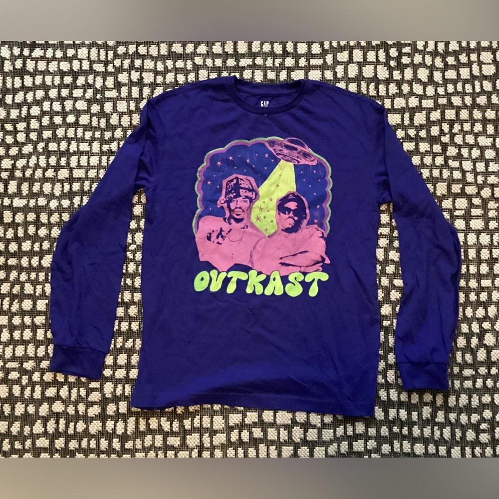 GAP purple OutKast teen long sleeve shirt